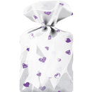 SACO PP CORACAO ROXO 100 UN X 20 X 30 CM.